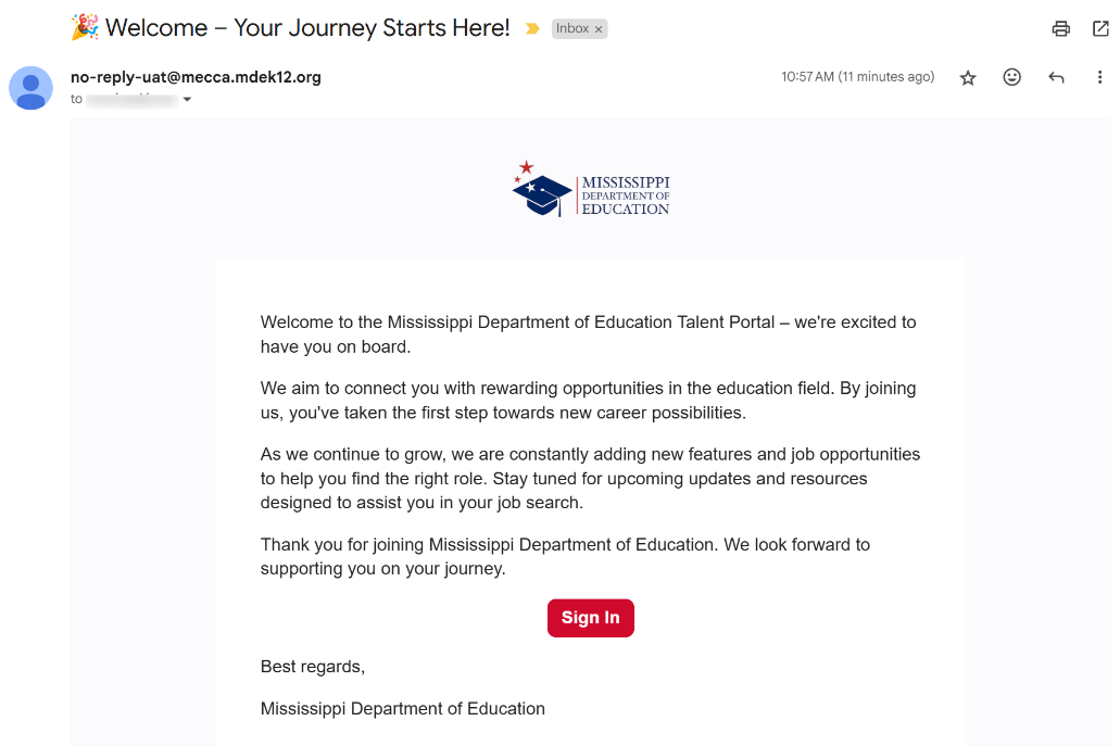 Welcome email that is sent once the user has successfully registered their account on the site., Picture